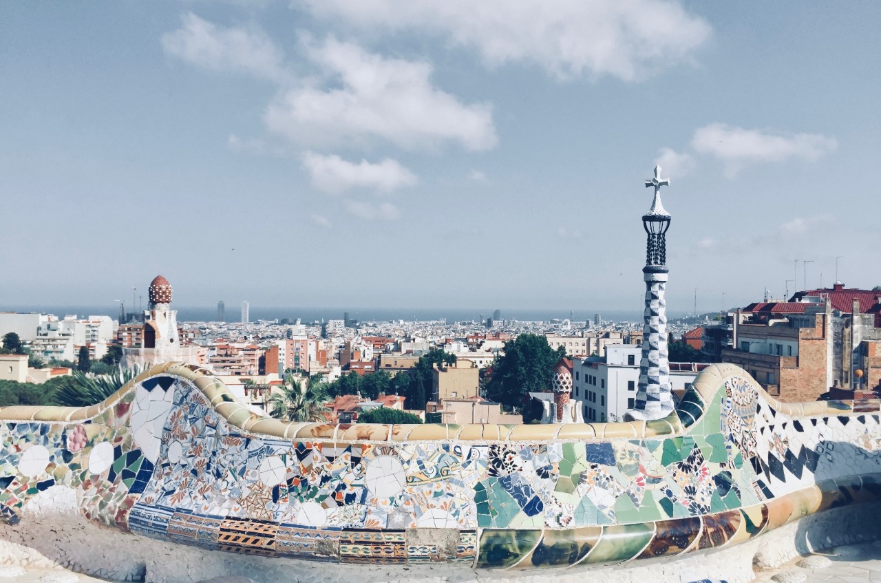 Vue depuis le Parc Güell.