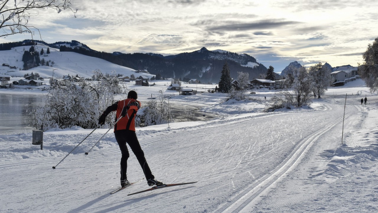 Image of a cross-country ski route in Einsiedeln.