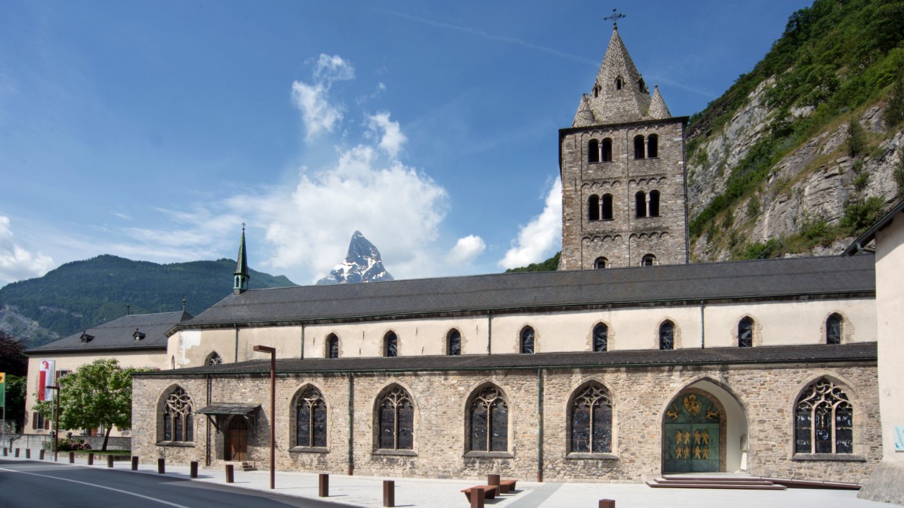 Foto dell’abbazia di Saint-Maurice.