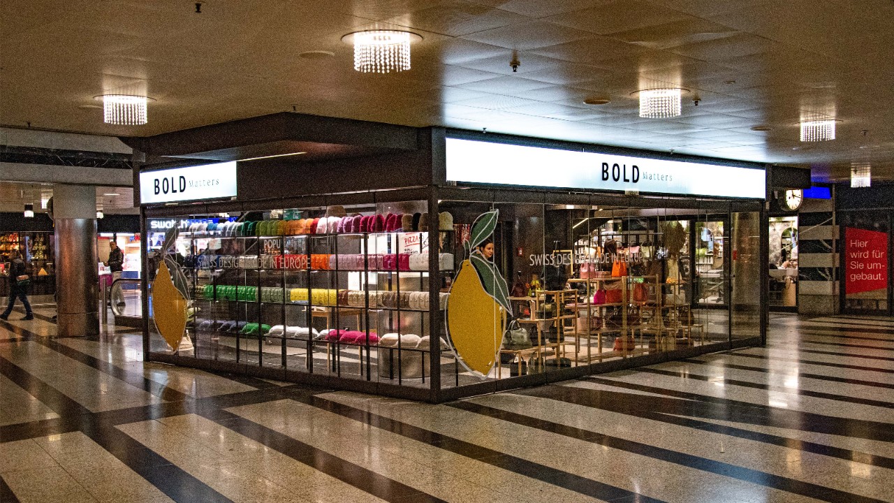 Pop-up CFF à ShopVille-Zurich gare centrale.