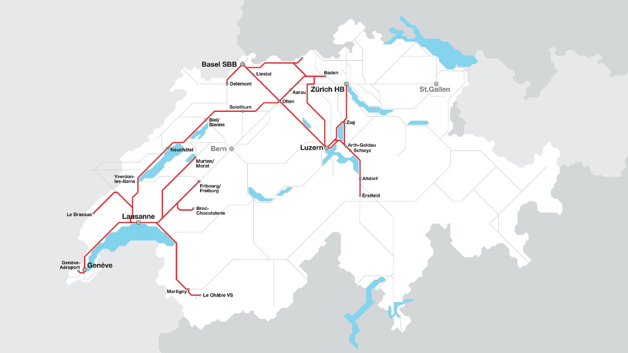 Les trains Flirt sont affectés au RER dans les cantons d’Argovie, de Soleure, de Lucerne, de Bâle, de Neuchâtel, de Fribourg et de Vaud. 