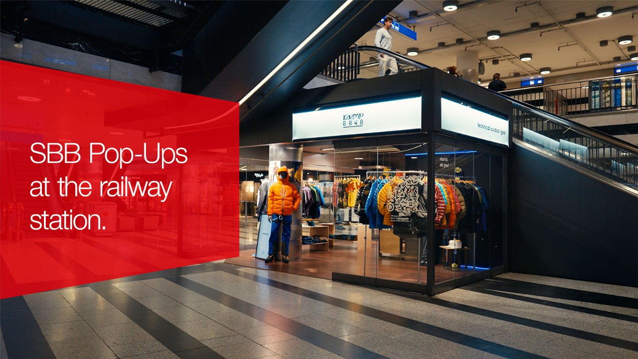 Pop-up Station im Shopville Zürich HB