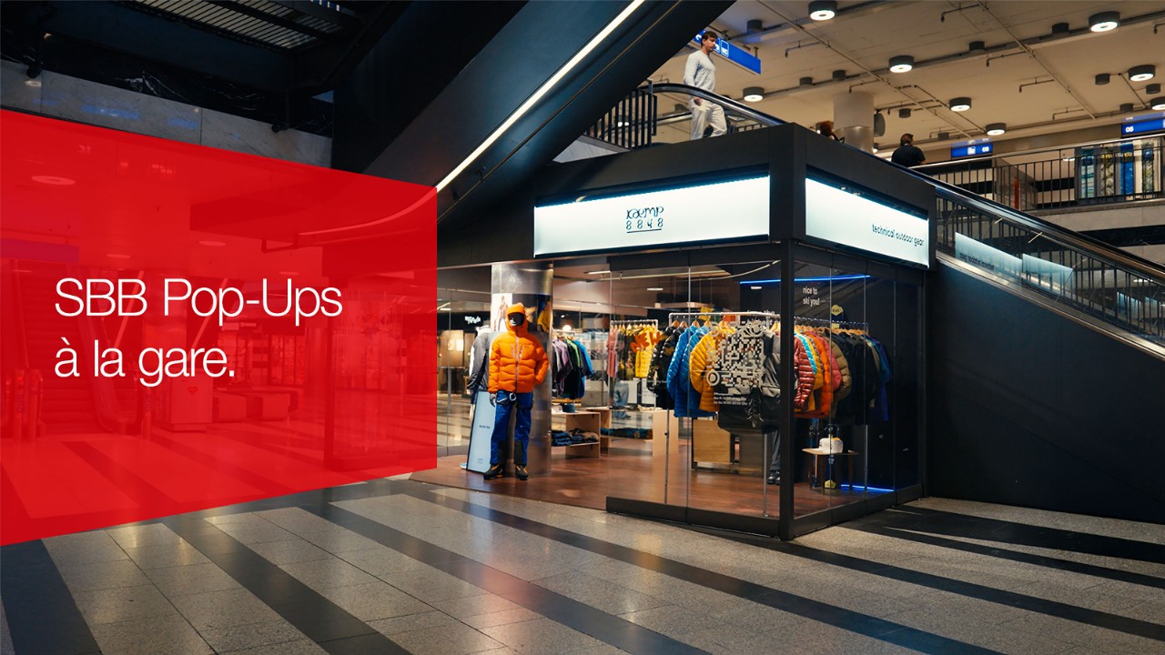 Pop-up Station im Shopville Zürich HB